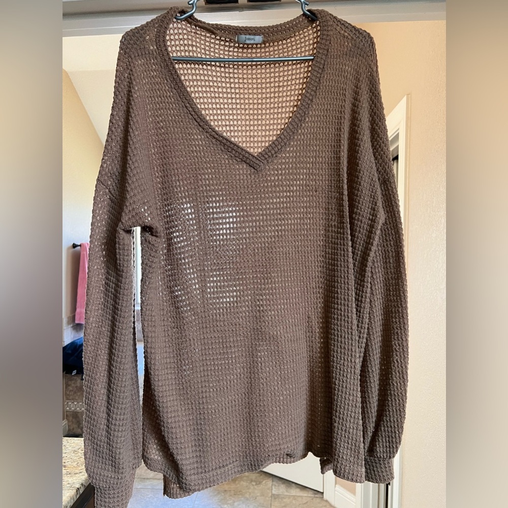 Jodifel knit waffle sweater